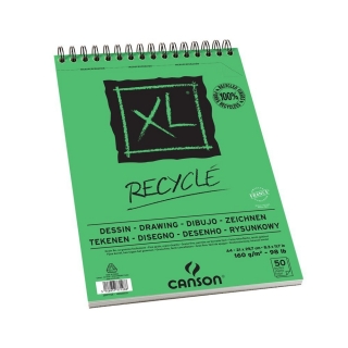 Альбом для графики Canson Xl 160г/кв.м 21*29.7см 50листов Мелкое зерно спираль по короткой стороне
