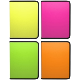 Папка на молнии Erich Krause "Glance Neon" A5+, 500мкм, ассорти