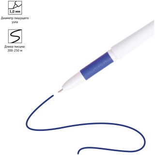 Набор гелевых ручек OfficeSpace 5 цветов, белый корпус, 1,0мм