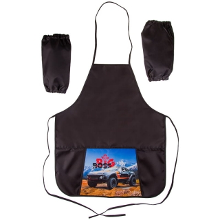 Фартук с нарукавниками ArtSpace "Внедорожник", 1 карман, черный