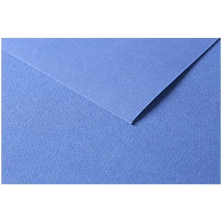 Цветная бумага 500х650мм Clairefontaine "Tulipe", 25л., 160г/м2, ультрамарин, лёгкое зерно