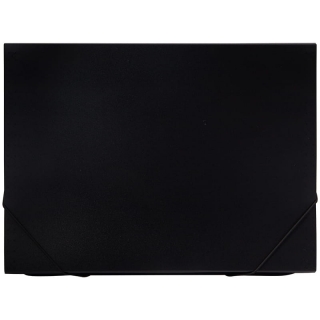 Папка 13 отделений OfficeSpace, A4, 500мкм, на резинке, черная