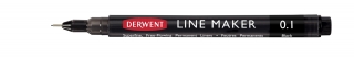 Набор капиллярных ручек Line Maker 3 штуки (черные) в картонной упаковке Derwent