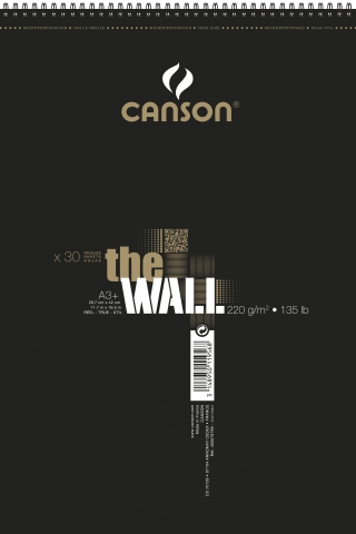 Альбом для маркера Canson The Wall 220г/кв.м 29.7х43.7см 30листов спираль по короткой стороне