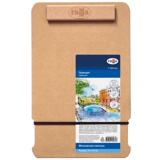Планшет-клипборд МДФ, А4 (22х35см) Гамма "Московская палитра", магнитный зажим
