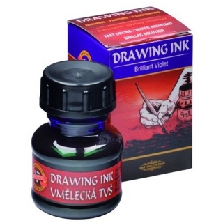 Тушь индийская Koh-I-Noor, 20гр, бриллиантовый фиолетовый 23440, флакон