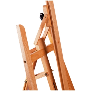 Мольберт напольный Лира с наклонной штангой Гамма "Студия", 65,5х85х164(225)см, бук