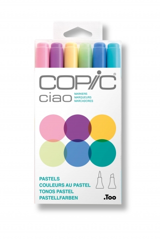 Набор маркеров Copic Ciao Pastels 6 штук в пластиковой упаковке