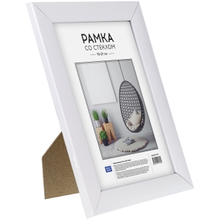Рамка пластиковая 15*21см, OfficeSpace, №10, белый