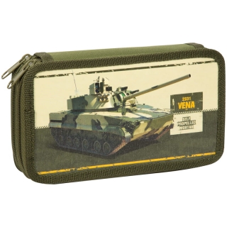 Пенал 2 отделения, 190*110 ArtSpace "Военная техника", ламинация