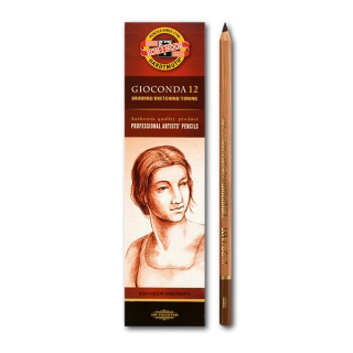Сепия в карандашах KOH-I-NOOR "Gioconda", поштучно, темно-коричневая, светло-коричневая