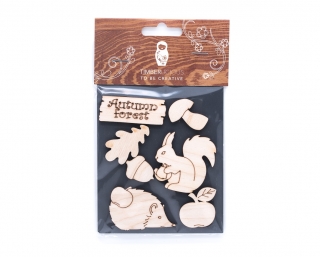Набор деревянных заготовок Timberlicious для декорирования Autumn 1 10х16см