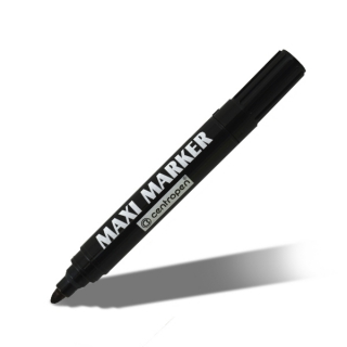 Перманентный маркер MAXI Centropen для для любых поверхностей, 2-4 мм, черный
