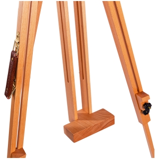 Мольберт полевой тренога Гамма "Студия", складной с кронштейном 78х80х132(196)см, бук