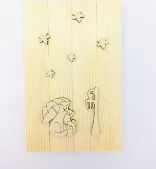 Заготовка Timberlicious для декорирования  панно 25х16см