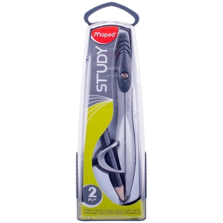 Циркуль Maped "Study" металлический, 120мм, с держателем, пластиковый футляр