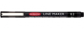 Ручка капиллярная Line Maker 0.2мм черный Derwent