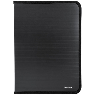 Папка на молнии Berlingo, А4, 500мкм, черная