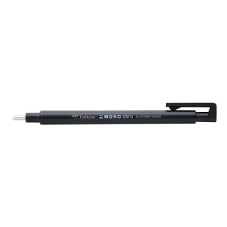 Ластик-ручка Tombow Mono Zero Eraser, круглый наконечник 2,3 мм, черный корпус