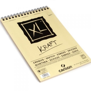 Альбом для графики Canson Xl Крафт 90г/кв.м 21*29.7см 60листов спираль по короткой стороне