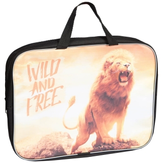 Папка с ручками А4 ArtSpace "Дикие кошки", полиэстер, 70мм