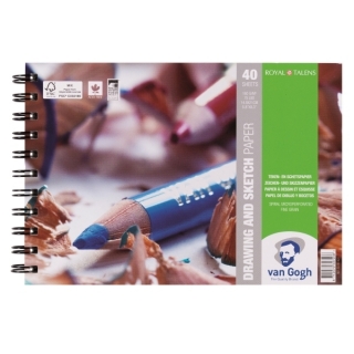 Альбом для графики Van Gogh Royal Talens на спирали, А5, 160 г/м2, 40 листов