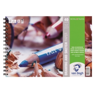Альбом для графики Van Gogh Royal Talens на спирали, А4, 160 г/м2, 40 листов