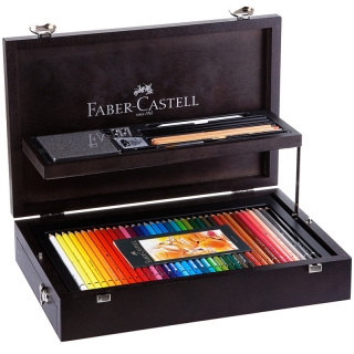 Художественный набор для графики Faber-Castell "Art & Graphic Collection", 125 предметов, деревянный короб