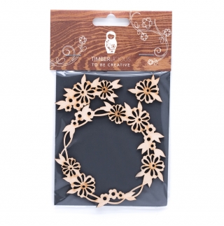 Набор деревянных заготовок Timberlicious для декорирования Flowers 2 10х16см