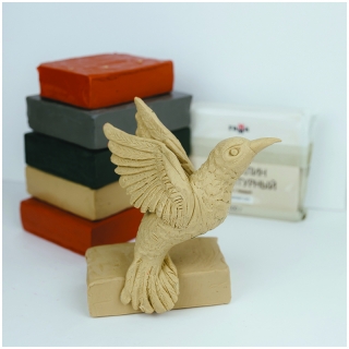 Пластилин скульптурный Гамма "Студия", терракотовый, твердый, 1кг