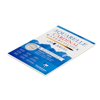 Альбом для акварели Clairefontaine "Cardinal", А4, 300г/м2, торшон, холод.пресс., склейка, 10 л.