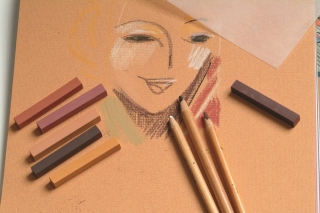 Альбом для пастели Clairefontaine "Ingres", 180х240 мм, 130 г/м2, склейка, 25 л, верже, хлопок, 8 цв.