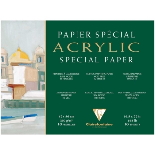 Бумага для акрила Clairefontaine "Acrylic", 420*560, 360 г/м2, 10 л.