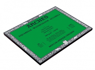 Блок для акварели Arches 300г/кв.м (хлопок) 31*41см 20 листов Фин, склейка