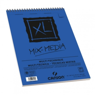 Альбом для смешанных техник Canson Xl Mix-Media 300г/кв.м 29.7*42см 30листов Среднее зерно