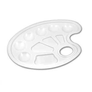 Овальная палитра №1 ЛУЧ, 10 ячеек