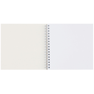 Скетчбук на гребне MESHU "Kawaii" 120г/кв.м, 15х15см, soft-touch, 60л.