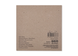 Альбом SM-LT Art Layflat Natural 100г/м2 14х14см 48 л серая бумага сшитый