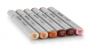 Набор маркеров Copic Sketch Skin Tones 6 штук в пластиковой упаковке