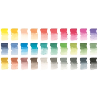 Набор акварельных пигментных маркеров Faber-Castell "Albrecht Dürer" 30 цветов, двухстор., кисть/пулевид.