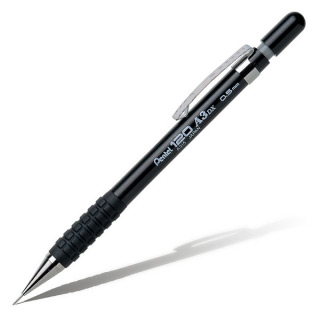 Автоматический карандаш Pentel 120 A3 с мягким грипом, 0.5 мм, черн. корп.