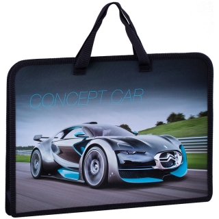 Папка с ручками А4 ArtSpace "Concept car", ручка тесьма, пластик, 75мм