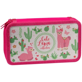 Пенал 2 отделения, 190*110 ArtSpace "Ламы", ткань