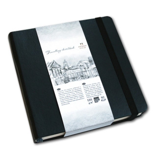 Блокнот "Travelling sketchbook" для рисования Лилия Холдинг, скетчбук, 130 г/кв.м, 14х14 см, 80 л.