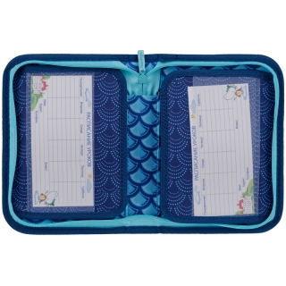 Пенал 1 отделение, 200*140*40 Berlingo "Mermaid", две откидные секции, полиэстер
