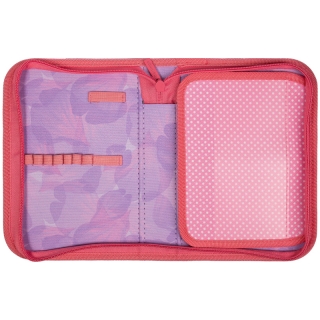 Пенал 1 отделение, 200*140*40 Berlingo "Spring flowers", дополнительная откидная секция, полиэстер