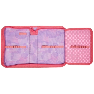 Пенал 1 отделение, 200*140*40 Berlingo "Spring flowers", дополнительная откидная секция, полиэстер