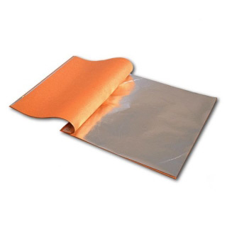 Поталь AZIENDA для золочения, имитация серебра, 25 листов 14х14 см (24 книжки)