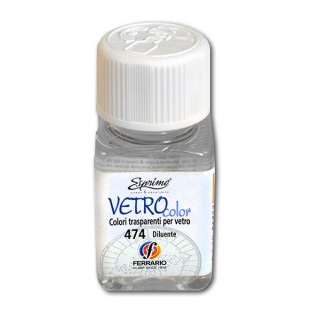 Разбавитель красок по стеклу Vetro Color Diluente FERRARIO, 50 мл, бесцветный прозрачный