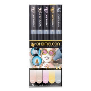 Набор художественных маркеров Chameleon Pastel Tones, пастельные тона, 5 шт